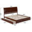 Lit plateforme en bois massif Lamayia avec pied de lit et lit gigogne-1034078399-1048547591