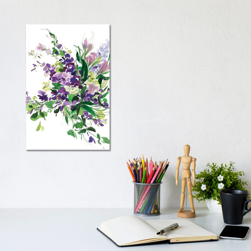 Mauve by Gosia Gregorczyk - Wrapped Canvas Painting, 20.32 cm H x 30.48 cm W
