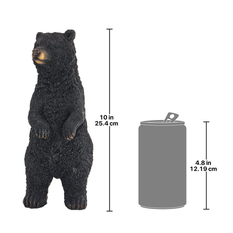 Black Bear Standing Statue