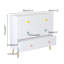 Commode 3 tiroirs, table de chevet pour bébé, armoire de rangement pour enfant-710202174