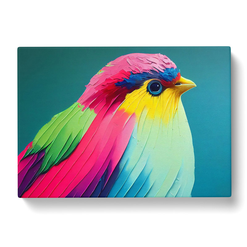 Colourful Bird Vol.3 - Wrapped Canvas, 40cm H x 60cm W x 3cm D