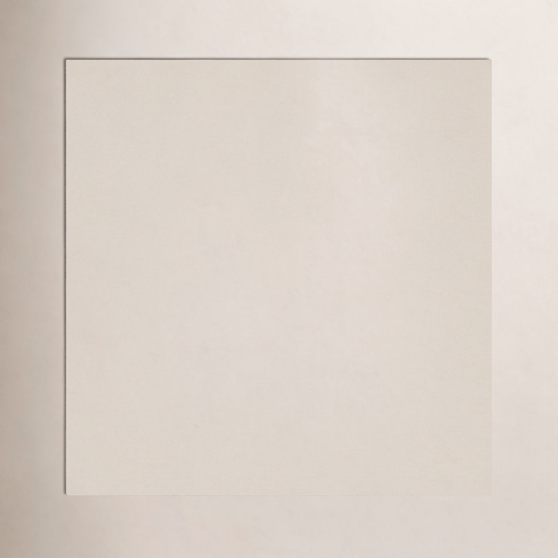 Tapis beige / crème en laine fabriqué à la main Dolma, Carré 6 pi