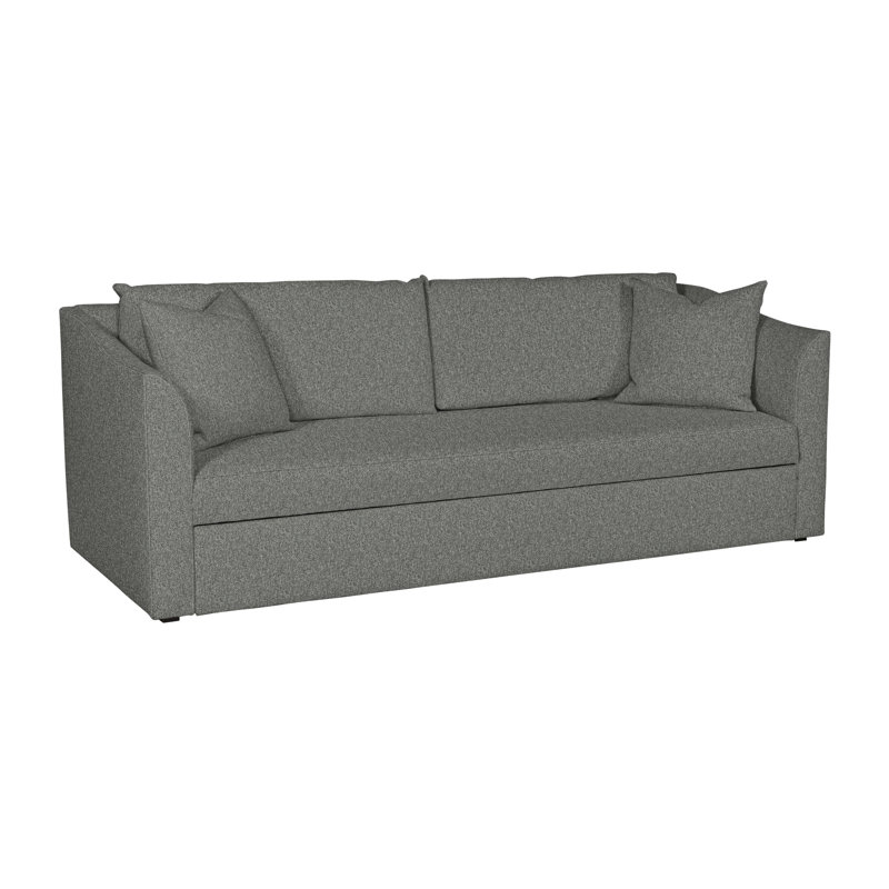 Canapé-lit à accoudoirs évasés 89,5 po Ease, 100 % polyester étain Ian