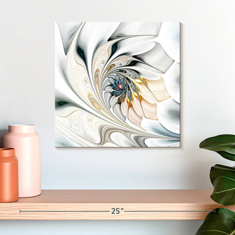 Avery Warping Floral Pattern, 16" H x 16" W