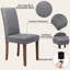 Chaise de salle à manger Bearch - Dossier rembourré moderne avec garniture cloutée-1082399778