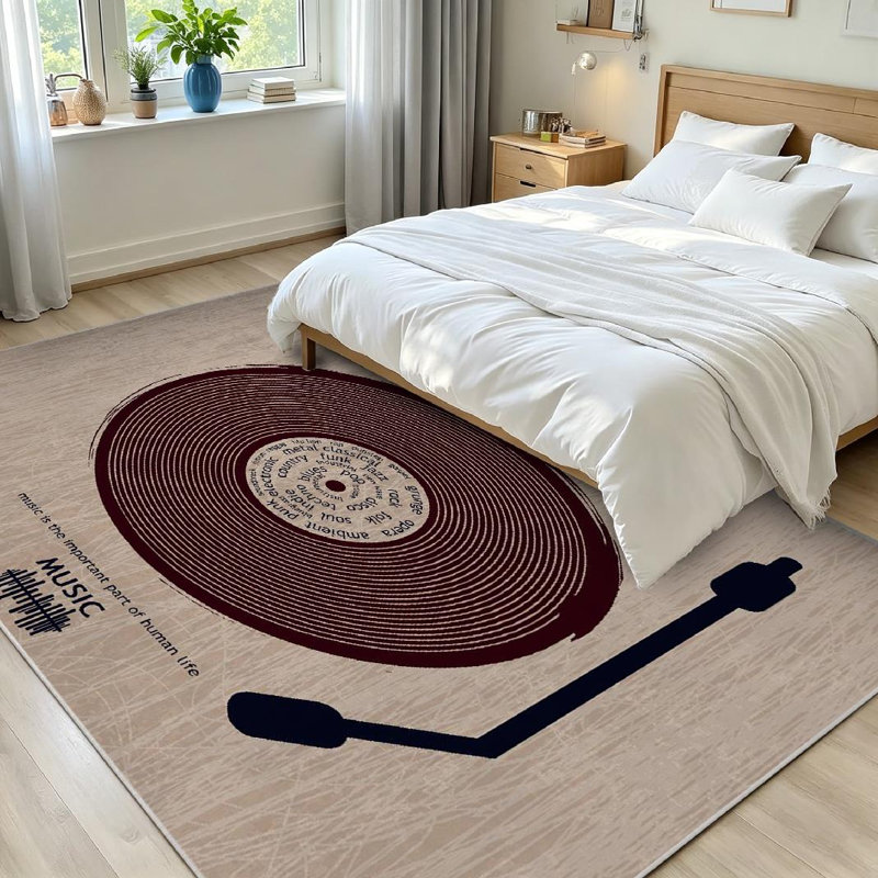 Tapis d'intérieur transparent transparent lavable à la machine, Rectangle 71" x 98"