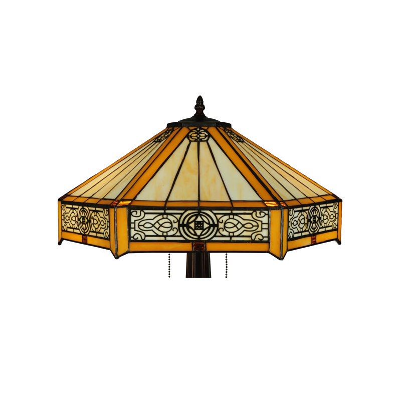Meyda Tiffany & Stained Glass Metal Table Lamp