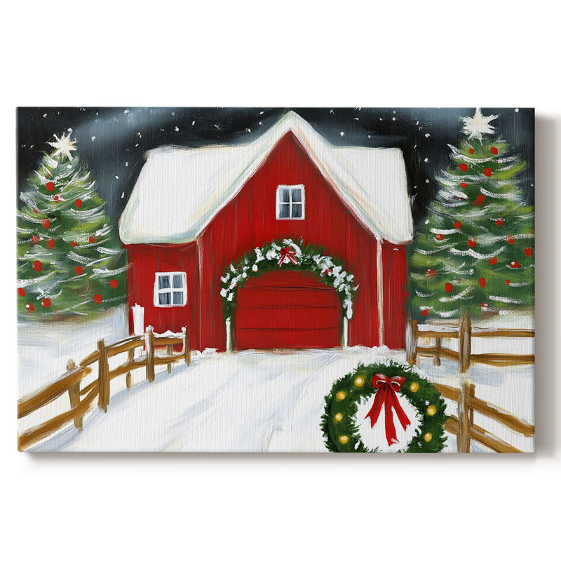 Art des Fêtes de Noël III - Toile tendue avec châssis - XL, H 12 po x l 18 po
