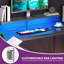 L-Shaped Metal Base Computer Desk with Power Outlet-410358513