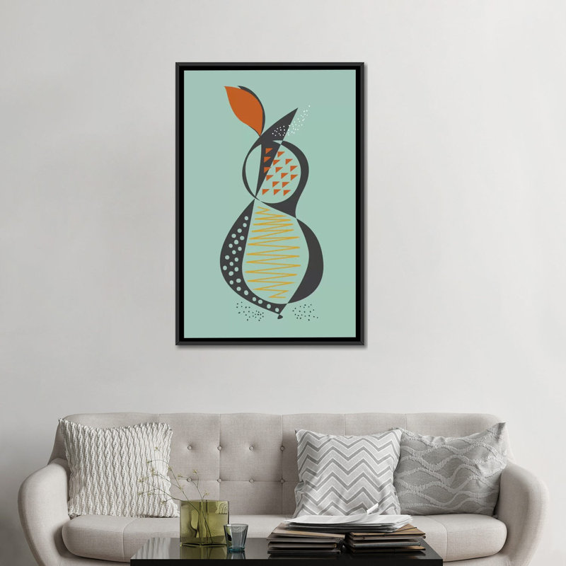 « poir », impression sur toile tendue, H 26 po x l 18 po x P 1,5 po, Toile encadrée noire, Pas de tapis