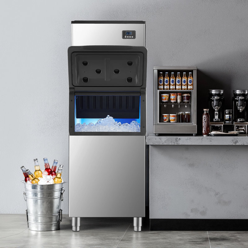 Commercial Ice Maker Machine - Head 360 lbs/Day Self-Cleaning Ice Machine,Modular Ice Cube Machine for Restaurant Hotel - Head Only