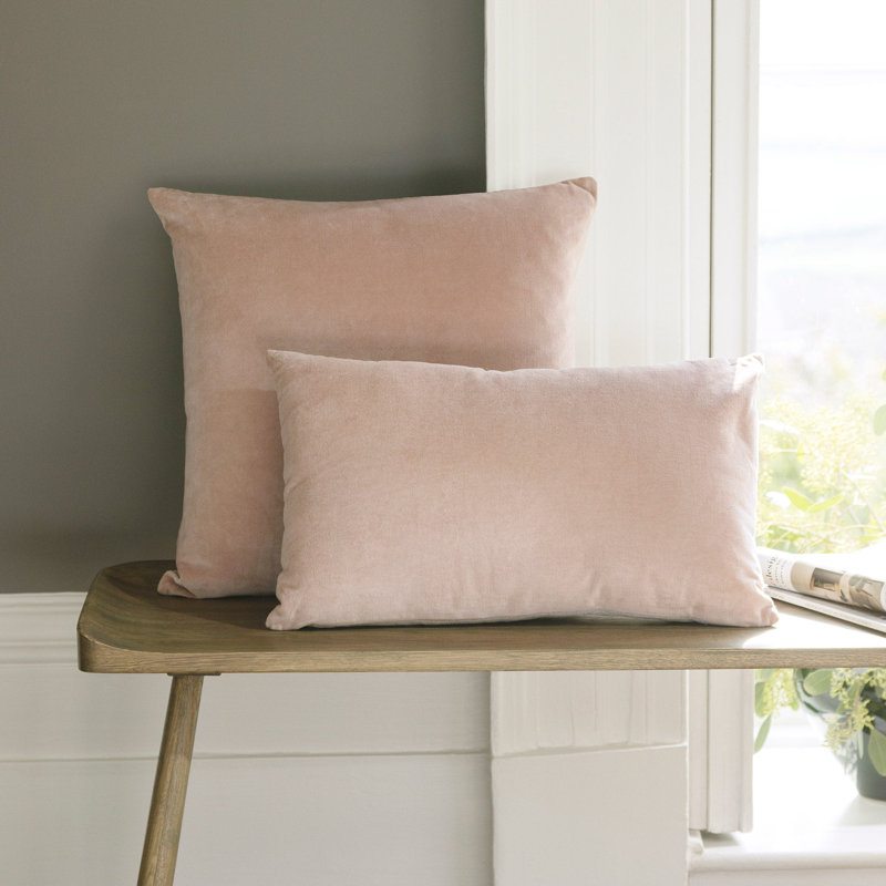 Jaipur Pillow Cover & Insert, Dusky Pink, Square 18"