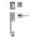 Koln Handleset with Square Thumb Turn, Basel Square Handleset Trim