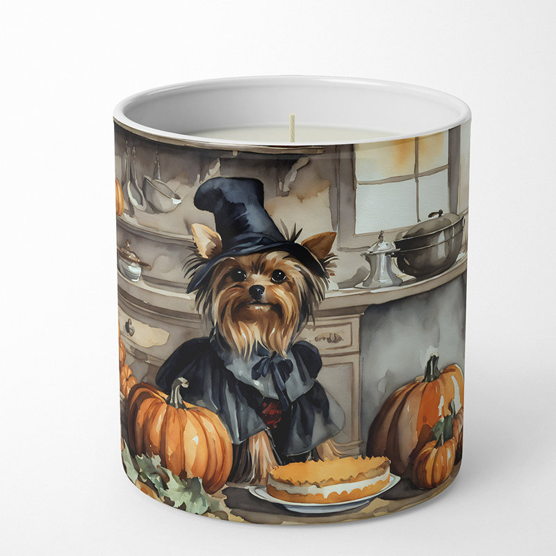 Bougie parfumée Pumpkin Pie avec support en céramique