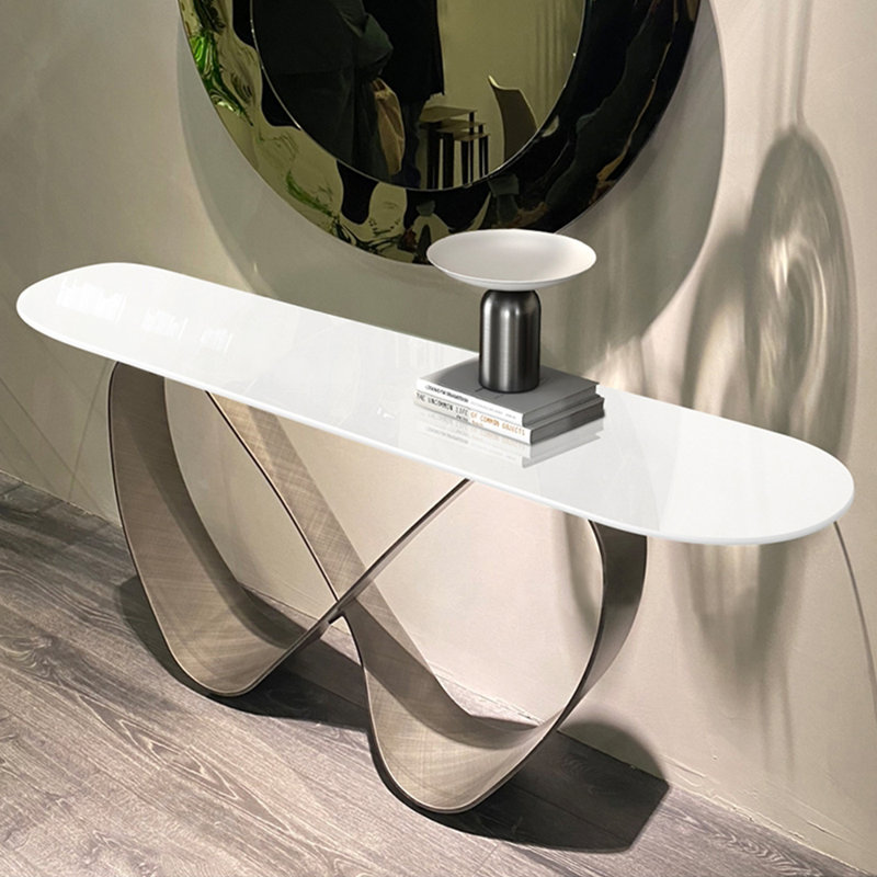 Console de style italien simple et luxueuse, H 31,5 po x l 70,9 po x P 15,7 po
