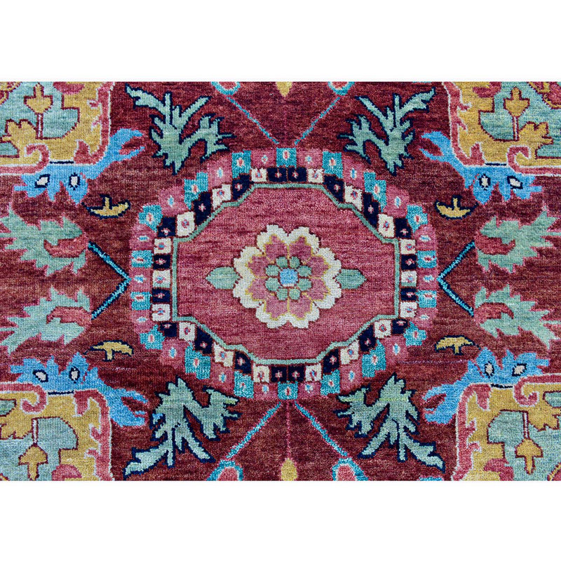 Elegant Wool Oriental Area Rug, Rectangle 10' x 14'