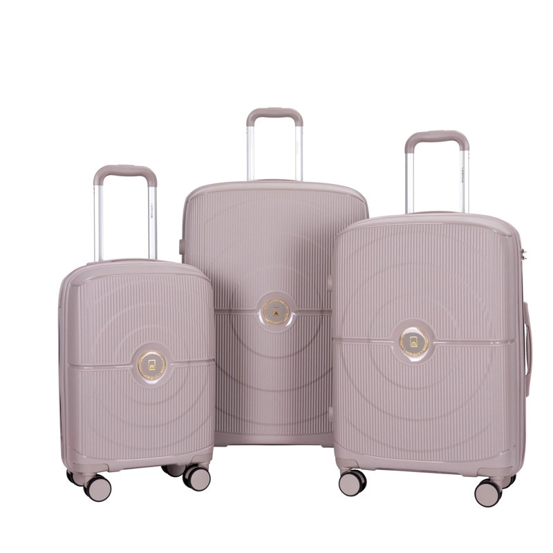 Ensemble de 3 valises, Grège