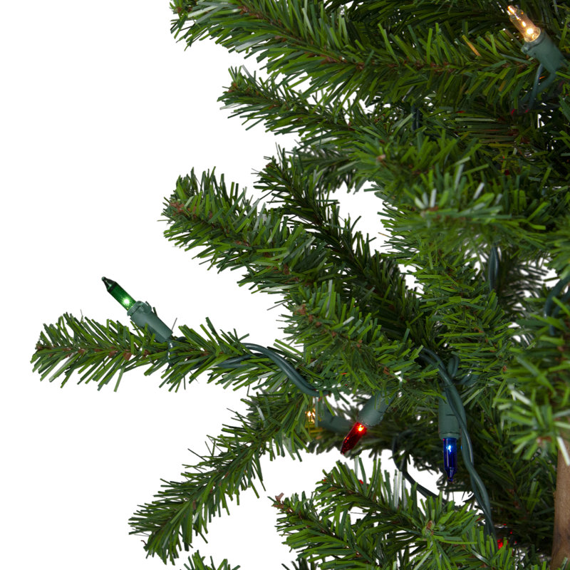 Arbre de Noël artificiel 3 pi avec lumières multiples Leiah