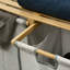 Panier à linge en bambou double