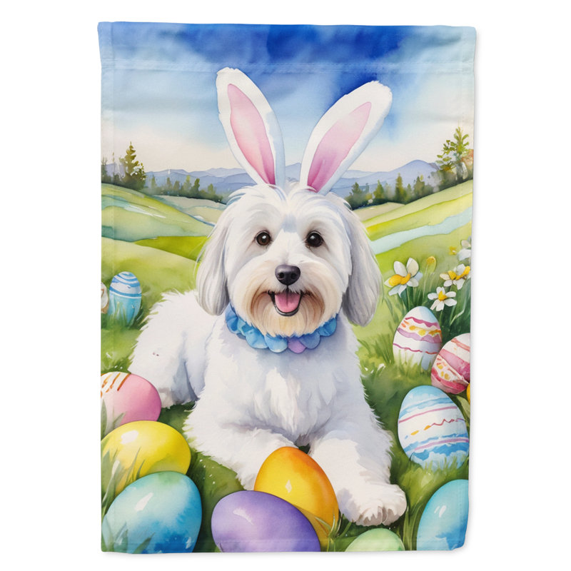 Easter Egg Hunt Double Sided 40'' H x 28'' W Polyester Easter House Flag
