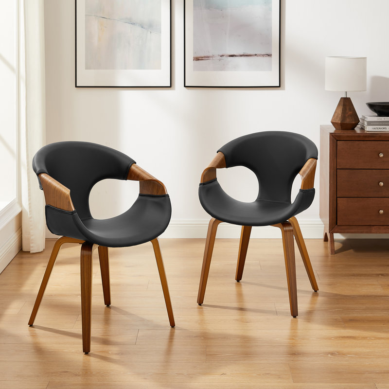 Bocea Upholstered Dining Chair, Brown, Brown