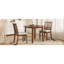 Ensembles de table de salle à manger modernes et peu encombrants avec chaises en bois et rembourrées pour petits appartements
