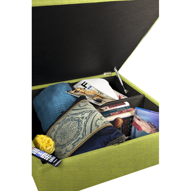 Zaylee Upholstered Ottoman, Grass