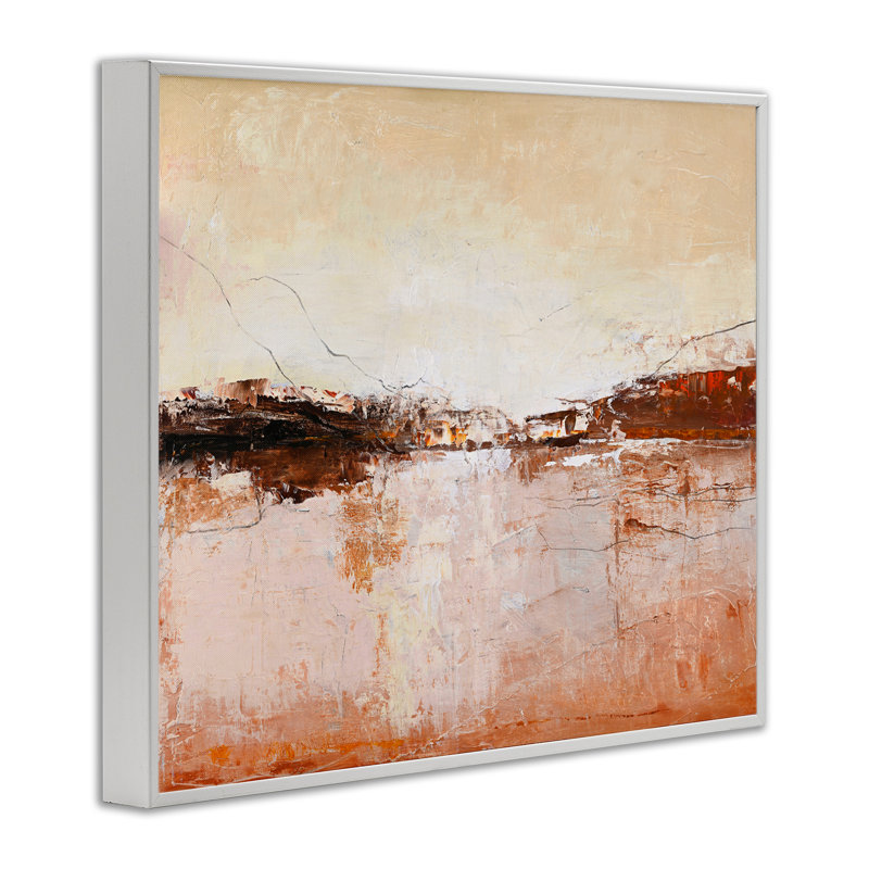 Giclée encadrée de l'horizon chaud et patiné, design par Design Fabrikken, H 11 po x l 14 po