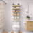  16" Long Floating Shelves with Invisible Mounting Set of 3 in Maple Wood
