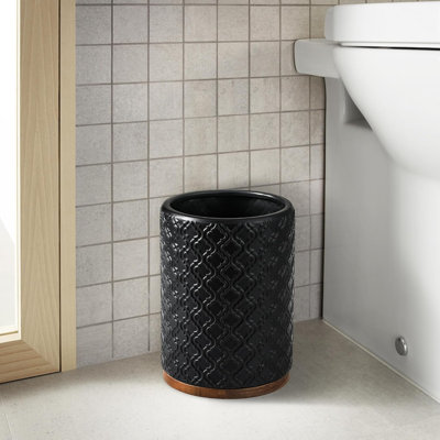 Black Elegant Bathroom Accessories Set 6 PCS