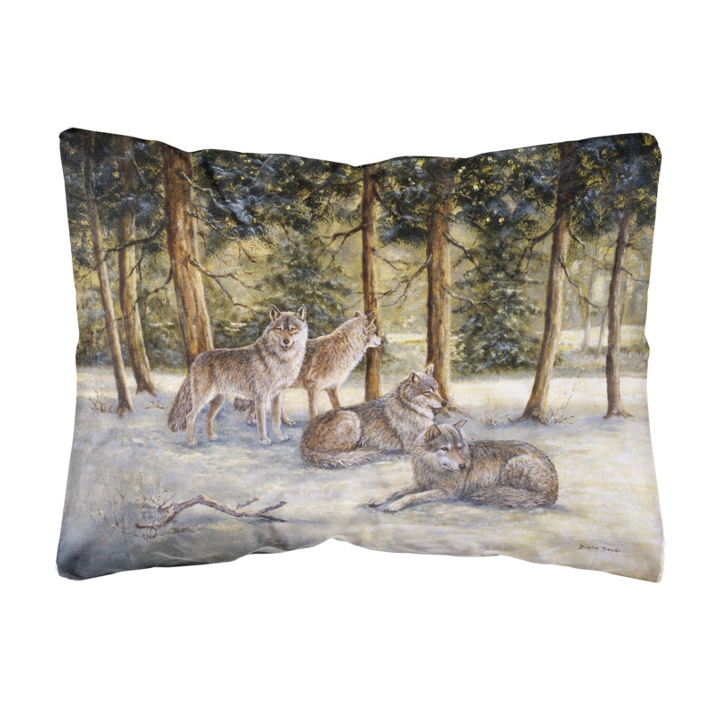  Coussin intérieur / extérieur Wolves par Daphne Baxter