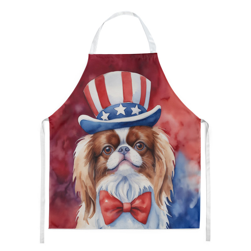 Patriotic American Apron, Brown Japanese Chin