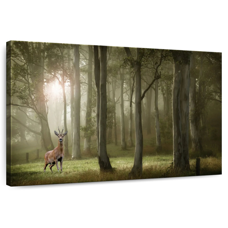 Cerf de forêt français Brampt, H 24 po x l 36 po
