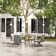 Mariene 5 - Person Metal Patio Dining Set with Square Table , Cushions Included