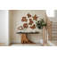 Teak Wood Console Table, Iron Sheet Top