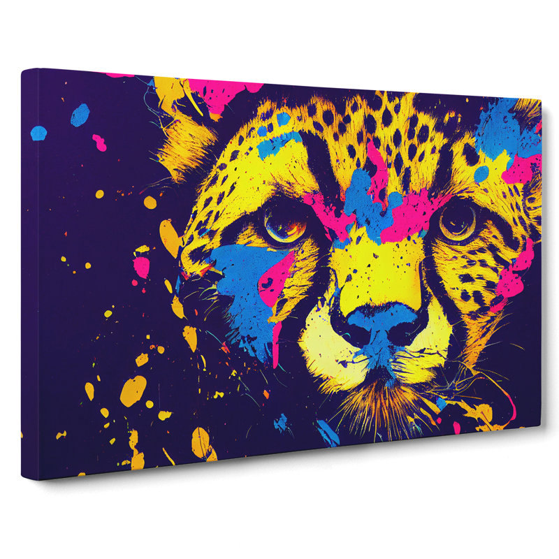 Cheetah Splash Vol.1 Abstract - Wrapped Canvas, 35cm H x 50cm W x 3cm D