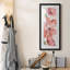 Peinture sur papier encadrée-664480368
