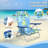 Backpack Beach Chairs (Set of 2), Folding Heavy Duty Camping Chair with Large Pockets-574638137