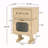 MDF CREATIVE ROTATABLE ROBOT STORAGE SIDE TABLE