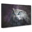 Blue Eyed Eurasian Eagle Owl Painting - Wrapped Canvas-56661659