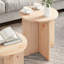 Coffee Table Rustic Furniture Living Room Accent Pine Wood Round-1097487686