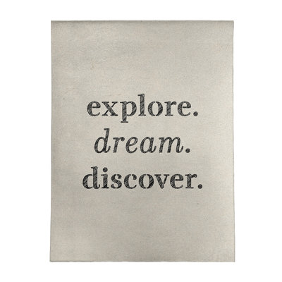 Quotes Chenille Indoor Rug