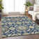Premium Machine Washable Prisco Navy Rug