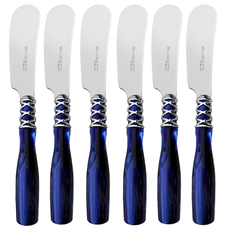 Arianna 6 - Piece Stainless Steel Flatware Set - Service for 6, Blue