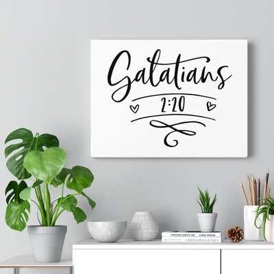 Galatians 2:20 - Wrapped Canvas Print