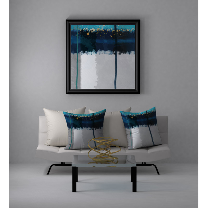 Coussin décoratif carré énergique dynamique, 24 po x 24 po