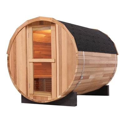 4 - Person Indoor / Outdoor Traditional Steam Sauna in Cedar