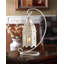 LANTERNE BOUGIE FANTAISIE BLANCHE AVEC SUPPORT