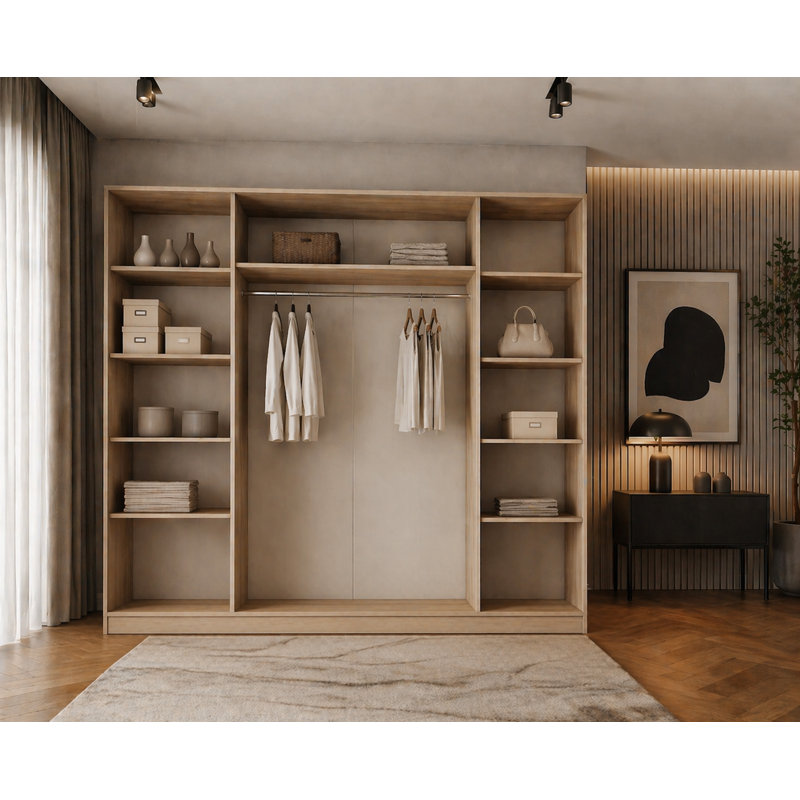 Altovise Wardrobe, Brown/Black