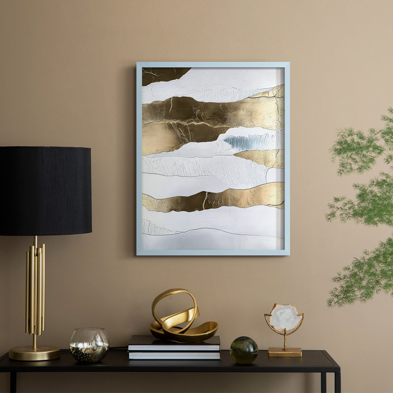 «Abstract Abstract», reproduction encadrée prête à être suspendue, Bleu, H 10 po x P 8 po